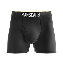 MANSCAPED™ Boxers 2.0 Boxershorts/Trunks für Männer, Premium Herren-Unterwäsche, ohne Etikett mit MANSCAPED™ Jewel Pouch™ (Medium) EL Jefe von Manscaped Refining The Gentleman