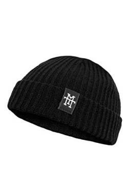 Manufaktur13 Heritage Docker Beanie - Dockermütze, Work Wear Dockercap, Fischermütze, Strickmütze, Vegan (M13) (Black) von Manufaktur13