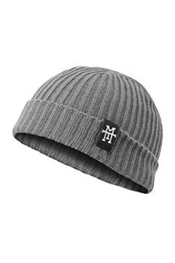 Manufaktur13 Heritage Docker Beanie - Dockermütze, Work Wear Dockercap, Fischermütze, Strickmütze, Vegan (M13) (Grey Storm) von Manufaktur13