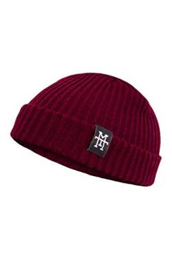 Manufaktur13 Heritage Docker Beanie - Dockermütze, Work Wear Dockercap, Fischermütze, Strickmütze, Vegan (M13) (Vino) von Manufaktur13