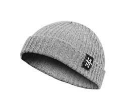 Manufaktur13 M13 Heritage Docker Beanie - Dockermütze, Work Wear Dockercap, Fischermütze, Strickmütze, Vegan (Asphalt) von Manufaktur13