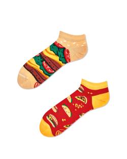 Burger Sneakersocken - Fast Foot Low von Many Mornings