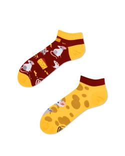 Käse Sneakersocken - Mouse & Cheese Low von Many Mornings