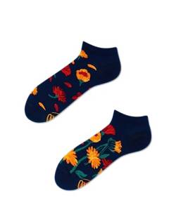 Many Mornings - Flower Power, Navy Low - Floral, Geblümt - Mismatched Sneaker, (as3, numeric, numeric_35, numeric_38, regular, regular) von Many Mornings