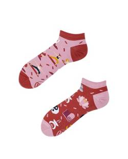 Many Mornings - Namaste Low - mismatsched Sneaker Socken - Damen - Yoga Gr. 35 - 38 von Many Mornings