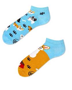 Many Mornings Socken Low unisex Knöchelsocken Playful Dog (35-38 socks_paradise) von Many Mornings
