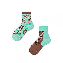 Many Mornings Unisex Kids Otter Stories Mismatched Socken, Multicolor, 31-34 von Many Mornings