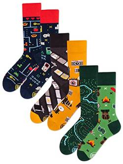 Many Mornings Unisex Socken Gaming Kamera Map - 3er Pack - 39-42 von Many Mornings