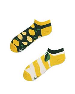 Many Mornings - Verrückte Sneaker Socken - Damen - The Lemons - Zitrone - Gr. 35-38 von Many Mornings