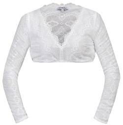 MarJo Damen Bluse Karina Offwhite/grün 44 von MarJo