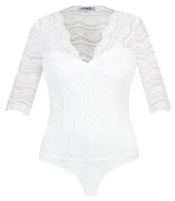 MarJo - Damen Trachten Bluse, GY-6-Gina-Lotta Body (991900-020037), Größe:34, Farbe:Off White (3497) von MarJo