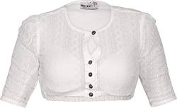 MarJo Dirndlbluse Bela-Anita Spitze hochgeschlossen Zierknöpfe Creme weiß (Creme, 34) von MarJo