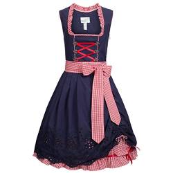 MarJo Trachten Mini Dirndl Alexia in Blau, Größe:34, Farbe:Blau von MarJo