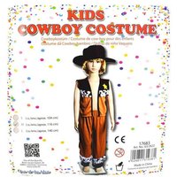 Marabellas Shop Cowboy-Kostüm Jungen Cowboy Kostüm 104 - 140 cm mit Weste, Hut und Hose Sheriff, authentische Verkleidung von Marabellas Shop