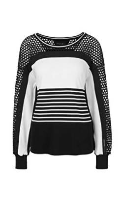 Marc Cain Sports / Da.T-Shirt/T-Shirt, Farbe:910 Black and White, Groesse:36 von Marc Cain Sports