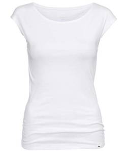 Marc Cain Damen T-Shirt, Weiß (White 100), 36 (Herstellergröße: 2) von Marc Cain