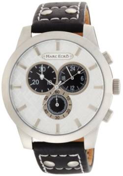 Marc Ecko Herren Chronograph Quarz Uhr mit Leder Armband E14539G1 von Marc Ecko