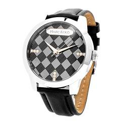 Marc Ecko Herren Datum klassisch Quarz Uhr mit Leder Armband E11591G1 von Marc Ecko