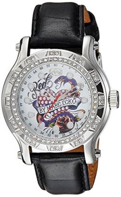 Marc Ecko Unisex Datum klassisch Quarz Uhr mit Leder Armband E12589M1 von Marc Ecko