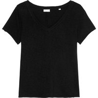 Marc O'Polo DENIM T-Shirt, V-Ausschnitt, uni, für Damen, schwarz, M von Marc O'Polo DENIM