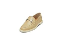 Loafer MARC O'POLO "mit Trensen-Schnalle" Gr. 37, braun (hellbraun) Damen Schuhe Slip ons von Marc O'Polo