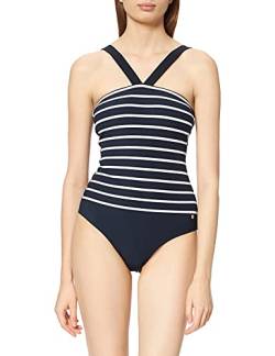 Marc O’Polo Body & Beach Damen Beach W-BEACHSUIT-165522 Badeanzug, Schwarz (Blauschwarz 001), 40 (Herstellergröße: 040) von Marc O'Polo