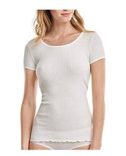 Marc O’Polo Body & Beach Damen W-Shirt Crew-Neck Unterhemd, Weiß (Off-White 102), 34 (Herstellergröße: XS) von Marc O'Polo