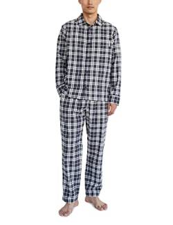 Marc O’Polo Body & Beach Herren Set M-LOUNGESET LS Pyjamaset, dunkelblau, L von Marc O'Polo