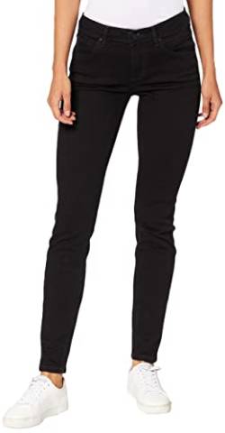 Marc O'Polo Denim Damen ALVA, lässige Damen Jeans, Damen Hose im Used-Look, hochwertige Denim Jeans mit schmalem Schnitt, Schwarz (Q04), 25W / 32L von Marc O'Polo