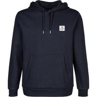 Marc O'Polo Herren Hoodie blau Baumwolle unifarben von Marc O'Polo