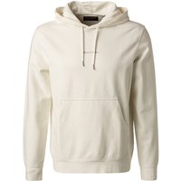 Marc O'Polo Herren Hoodie weiß Baumwolle unifarben von Marc O'Polo