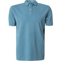 Marc O'Polo Herren Polo-Shirt blau Baumwoll-Piqué meliert von Marc O'Polo