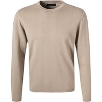 Marc O'Polo Herren Pullover beige Baumwolle unifarben von Marc O'Polo