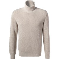 Marc O'Polo Herren Rollkragenpullover beige Baumwolle unifarben von Marc O'Polo