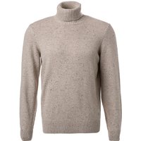 Marc O'Polo Herren Rollkragenpullover beige Wolle unifarben von Marc O'Polo