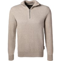 Marc O'Polo Herren Troyer beige Baumwolle unifarben von Marc O'Polo