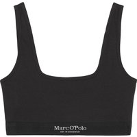 Marc O'Polo Iconic Rib Bustier, Logo-Print, für Damen, schwarz, M von Marc O'Polo