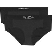 Marc O'Polo Iconic Rib Hipster, 2er-Pack, für Damen, schwarz, L von Marc O'Polo