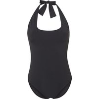 Marc O'Polo Stockholm Badeanzug, V-Ausschnitt, Neckholder, für Damen, schwarz, XL von Marc O'Polo