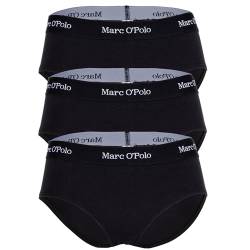 Marc O´Polo Women's Essentials 3-Pack Panty Hipster Panties, Black, Extra Small von Marc O´Polo