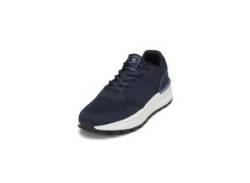 Sneaker MARC O'POLO "aus Jacquard-Knit und Veloursleder" Gr. 43, blau Herren Schuhe Schnürhalbschuhe von Marc O'Polo