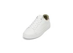 Sneaker MARC O'POLO "aus edlem Rindleder" Gr. 43, weiß (white) Herren Schuhe Schnürhalbschuhe von Marc O'Polo