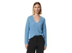 V-Ausschnitt-Pullover MARC O'POLO Gr. L, blau (summery sky) Damen Pullover V-Pullover von Marc O'Polo