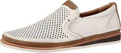 Marc Shoes Alvar - Moderner Herren Freizeit Slipper mit Perforierung Bequem Atmungsaktiv Weiß von Marc Shoes