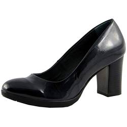 Marc Shoes Dilara, Damen Pumps, Schwarz (Cow crinckled Patent Black 00872), 41 EU (7.5 UK) von Marc Shoes