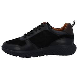 Marc Shoes Herren Casual Halbschuh Leder/Nubuk medium Fußbett: herausnehmbar 40,0 Leather-Cow Suede Black von Marc Shoes