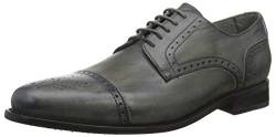 Marc Shoes Herren Goodyear Welted Halbschuh Glattleder medium Fußbett: herausnehmbar 43,0 Cow Crust Grey von Marc Shoes