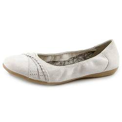 Marc Shoes Janine, Damen Geschlossene Ballerinas, Weiß (Kid Suede White 00742), 38 EU (5 UK) von Marc Shoes