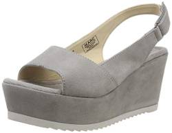 Marc Shoes Juna, Damen Plateausandalen, Grau (Kid Suede Light Grey 00740), 40 EU (6.5 UK) von Marc Shoes