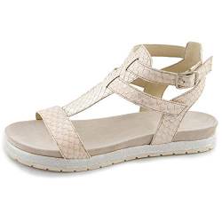 Marc Shoes Kim, Damen Römersandalen, Beige (Pittone Metallic Nude 00764), 38 EU (5 UK) von Marc Shoes